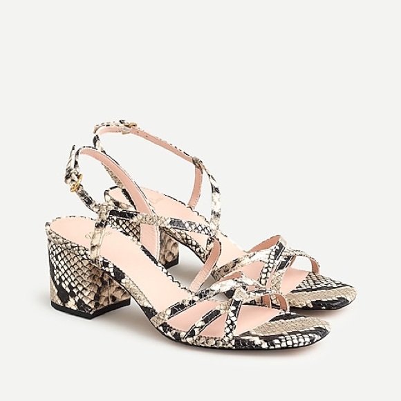 J. Crew Shoes - NEW J.Crew Odette leopard strappy sandal heel